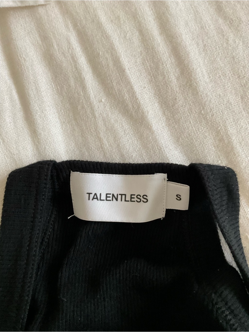 Talentless Black Racerback One-Piece Tank - Picture 3 of 3